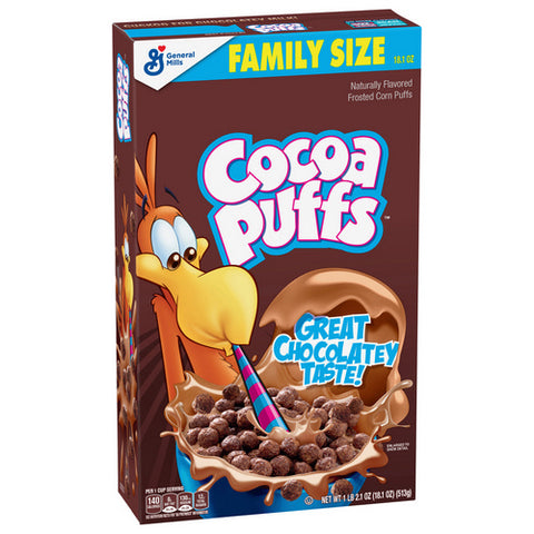 General Mills, General Mills Family Size Cocoa Puffs Cereal, 18.1 Oz (Case Of 14)