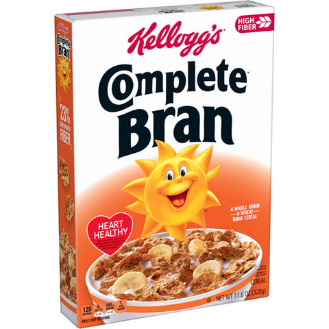 Kellogg's, Complete Bran High Fiber Cereal, 11.6 Oz (Case Of 10)