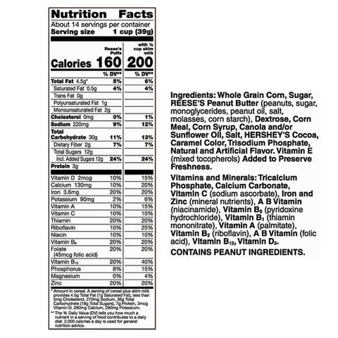 General Mills, General Mills Family Size Reeses Puffs Cereal, 19.7 Oz (Case Of 14)