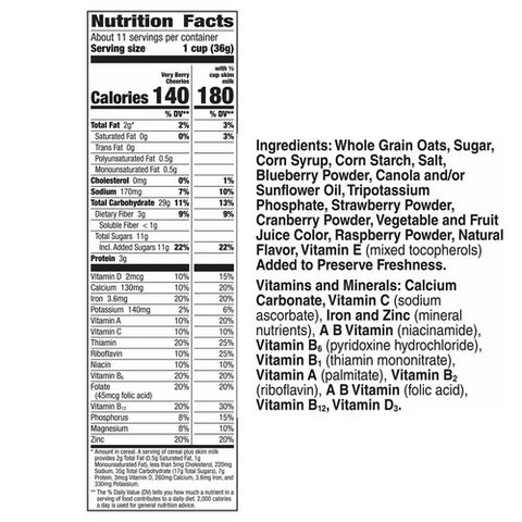 General Mills, Large Size Very Berry Cereal, 8 Oz (Case Of 8)