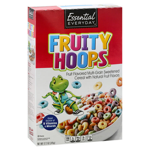 Essential Everyday, Fruit Flavored Multi Grain Sweetened Cereal, 12.2 Oz (Case Of 14)
