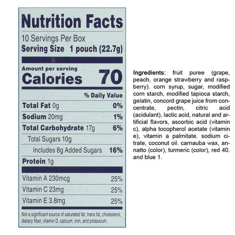 Welch's, Mixed Fruit Snacks, 8 Oz (Case Of 8)