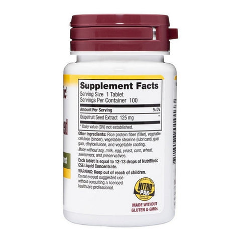NutriBiotic, NutriBiotic Grapefruit Seed Extract, 100 Count