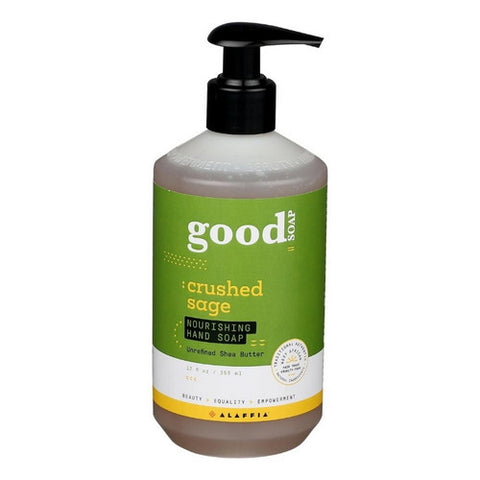 Alaffia, Hand Soap Crushed Sage, 12 Oz