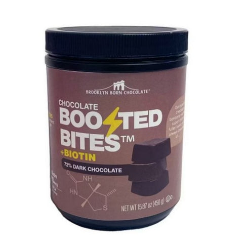 Boosted Bites Biotin Milk Chocolate 15.87 Oz by Brooklyn Born Chocolate