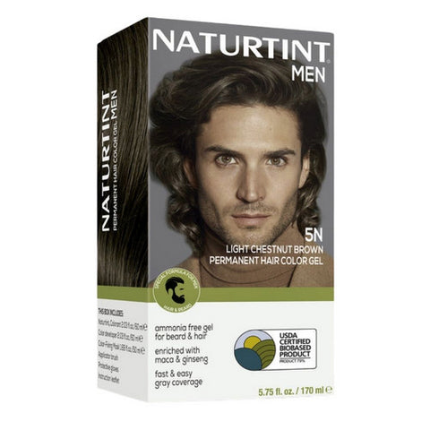 Naturtint, Men's Permanent Hair Color 5N Light Chestnut, 5.75 Oz