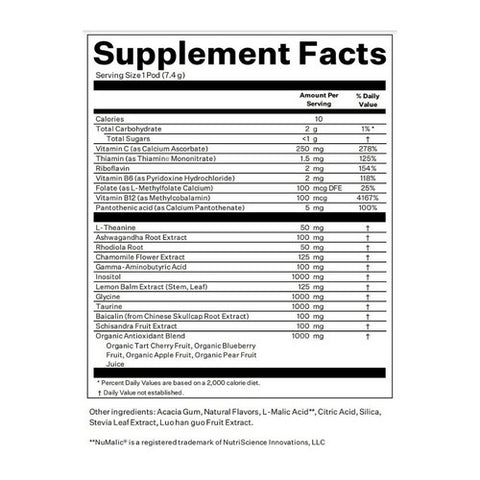 Blueshift Nutrition, Calm Blackberry Sage, 3.64 Oz X 14 Count