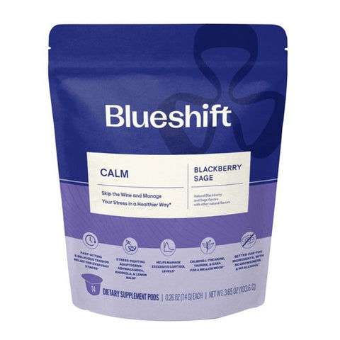 Blueshift Nutrition, Calm Blackberry Sage, 3.64 Oz X 14 Count