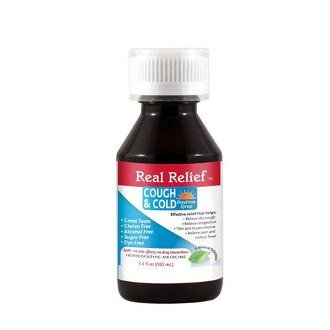 Homeolab, Real Relief Cough And Cold Syrup, 3.4 Oz