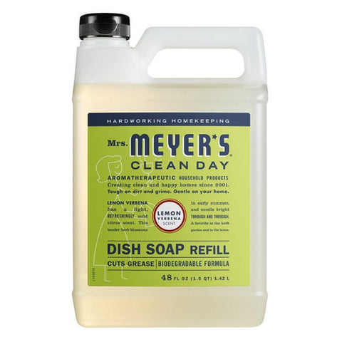 Mrs. Meyers Clean Day, Lemon Verbena Dish Soap Refill, 48 Oz