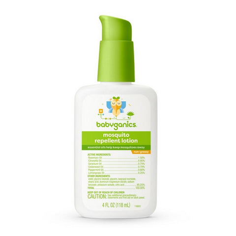 Babyganics, Fragrance-Free Baby Mosquito Repellent Lotion, 4 Oz