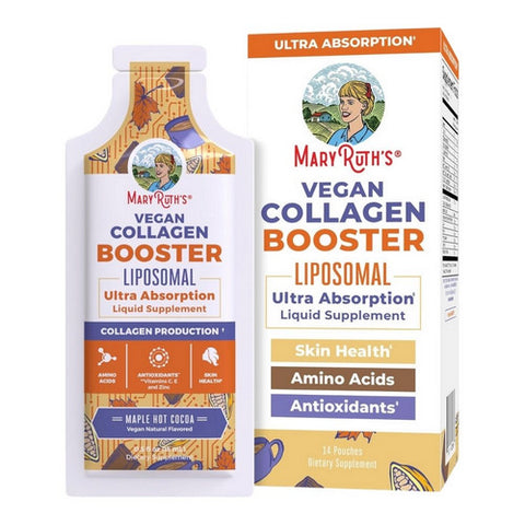 MaryRuth's, Maple Hot Cocoa Vegan Collagen Booster Liposomal, 14 Count