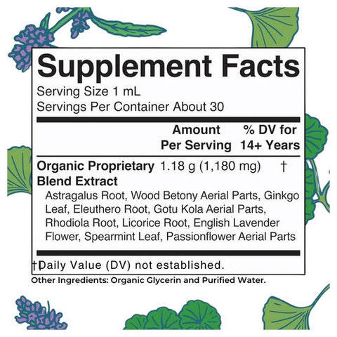 MaryRuth's, Organic Adrenal & Focus Liquid Extract, 1 Oz