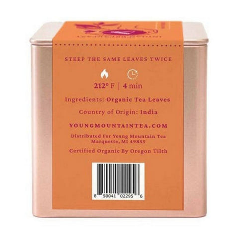Young Mountain Tea, Organic Indian Breakfast Tea, 12 Bags