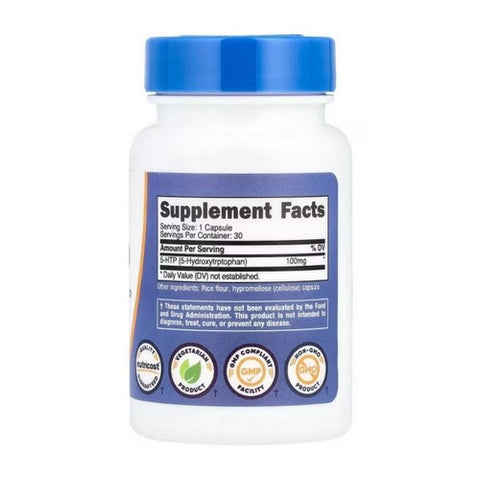 Nutricost, 5-HTP Capsules, 100 Mg, 30 Count