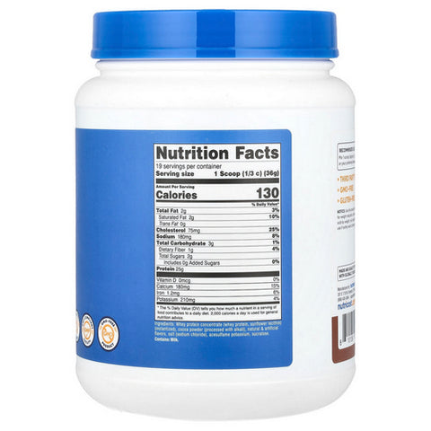 Nutricost, Whey Protein Concentrate Chocolate, 1.5 Lbs