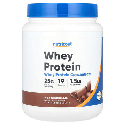 Nutricost, Whey Protein Concentrate Chocolate, 1.5 Lbs