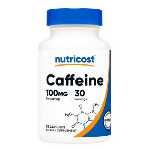 Nutricost, Caffeine Capsules, 100 Mg, 30 Count