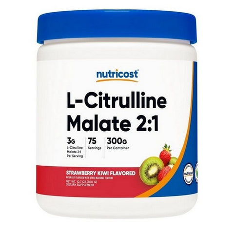 Nutricost, L-Citrulline Malate (2:1) Powder Strawberry Kiwi, 300 Grams