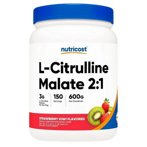 Nutricost, L-Citrulline Malate 2:1 Powder Strawberry Kiwi, 600 Grams