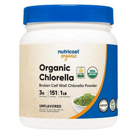 Nutricost, Organic Chlorella Powder, 1 Lb