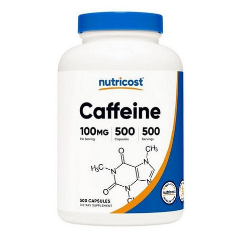 Nutricost, Caffeine Capsules, 100 Mg, 500  Count