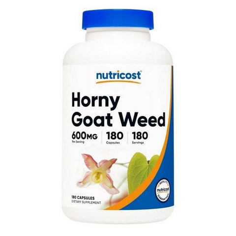 Nutricost, Horny Goat Weed Capsules, 600 Mg, 180 Count
