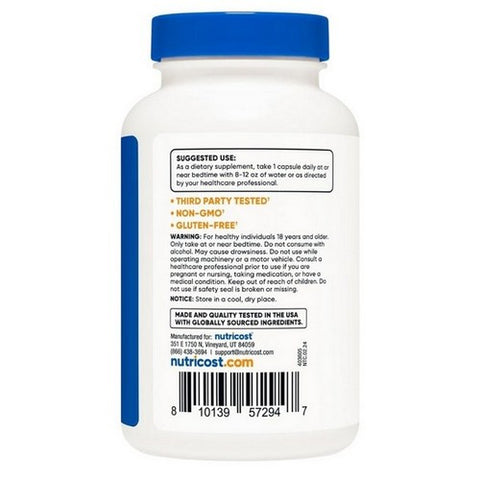 Nutricost, Melatonin Capsules, 5 Mg, 240 Count