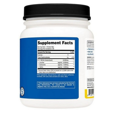 Nutricost, BCAA Powder Pineapple, 90 Servings