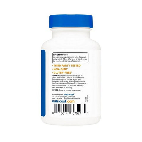 Nutricost, Tudca Capsules, 250 Mg, 60 Count