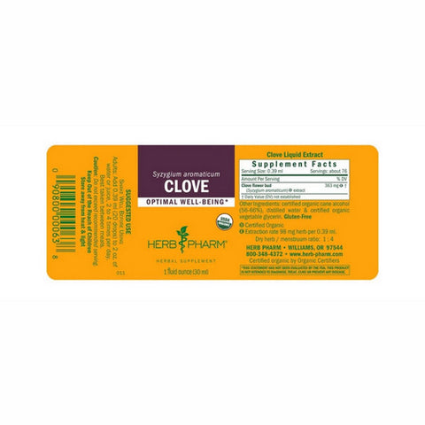 Herb Pharm, Clove Extract, 1 Oz