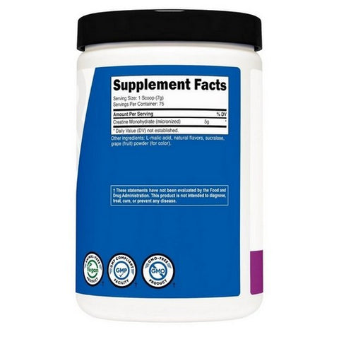 Nutricost, Creatine Monohydrate Powder Grape, 500 Grams