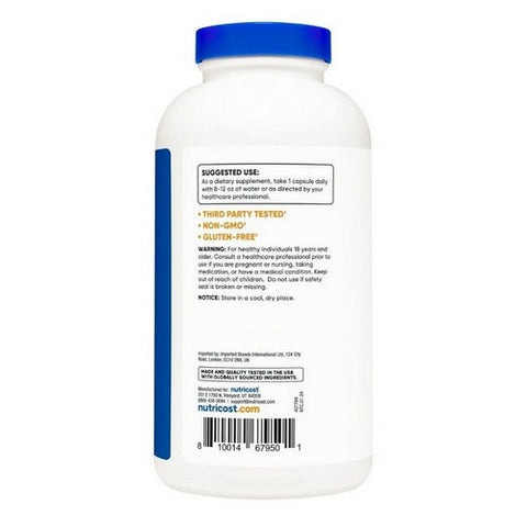 Nutricost, Taurine Capsules, 1000 Mg, 400 Capsules