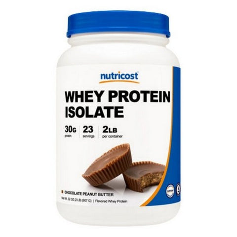 Nutricost, Whey Protein Isolate Powder Chocolate Peanut Butter, 2 Lbs