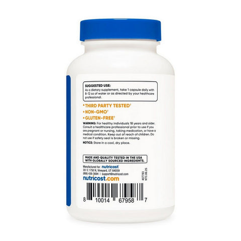 Nutricost, Yohimbine HCL Capsules, 5 Mg, 240 Count