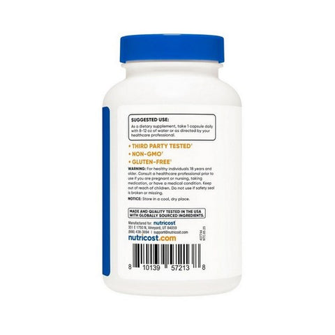 Nutricost, Ashwagandha Root Extract, 600 Mg, 120 Count