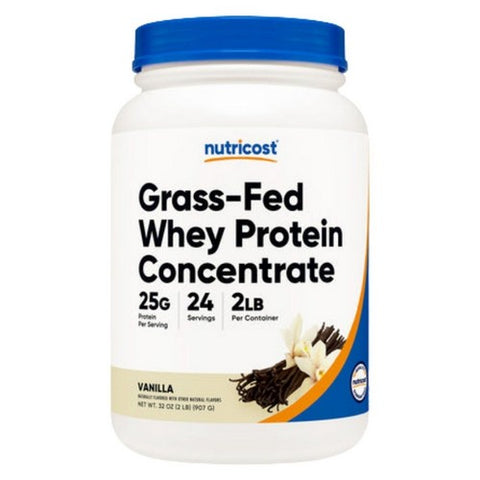 Nutricost, Grass-Fed Whey Protein Concentrate Powder Vanilla, 2 Lbs
