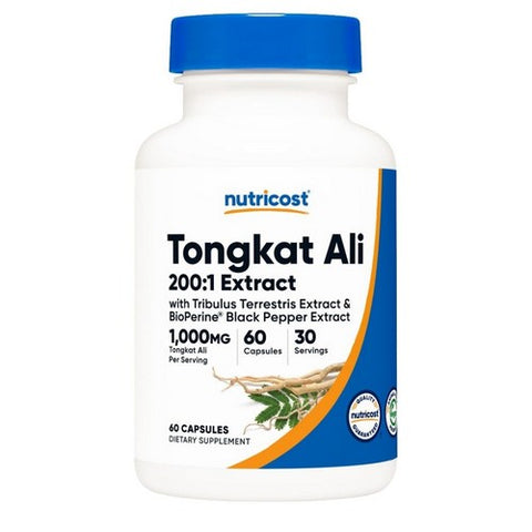Nutricost, Tongkat Ali 200:1, 1000 Mg, 60 Caps