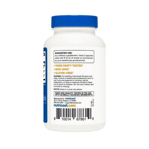 Nutricost, Tongkat Ali 200:1 Capsules, 1000 Mg, 120 Count