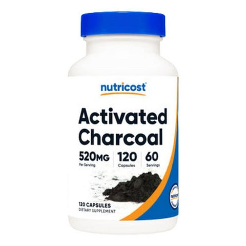 Nutricost, Activated Charcoal Capsules, 520 Mg, 120 Count