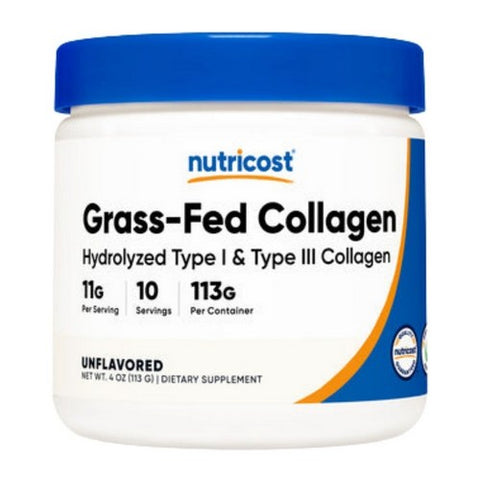 Nutricost, Grass-Fed Collagen Hydrolysate Powder, 4 Oz