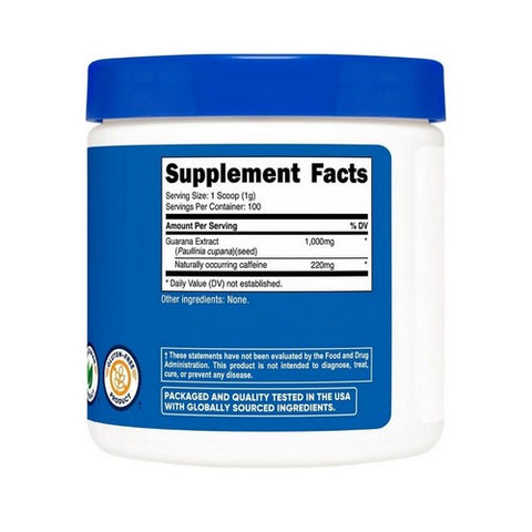 Nutricost, Guarana Powder, 100 Grams