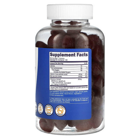 Nutricost, Kids Elderberry Gummies Berry, 50 Mg, 120 Count