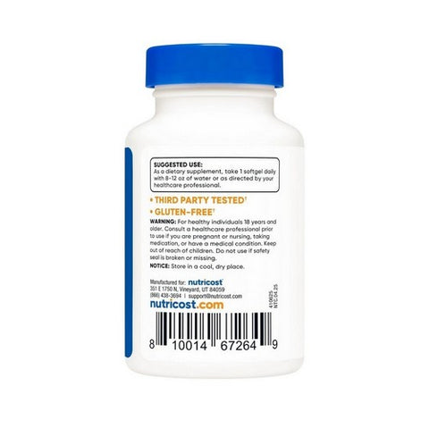 Nutricost, Vitamin K2 MK-7 Softgels, 100 Mcg, 240 Count