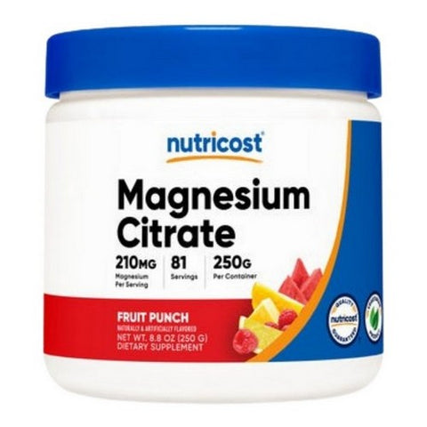Nutricost, Magnesium Citrate Powder Fruit Punch, 250 Grams