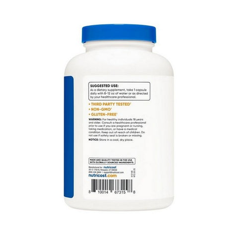 Nutricost, Choline Bitartrate Capsules, 650 Mg, 240 Count