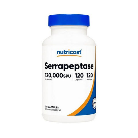 Nutricost, Serrapeptase Capsules 120,000 SPU, 20 Mg, 120 Count