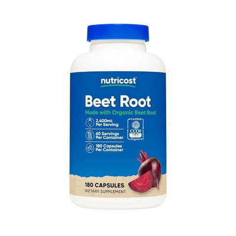 Nutricost, Beet Root Capsules MWO, 2,400 Mg, 180 Count