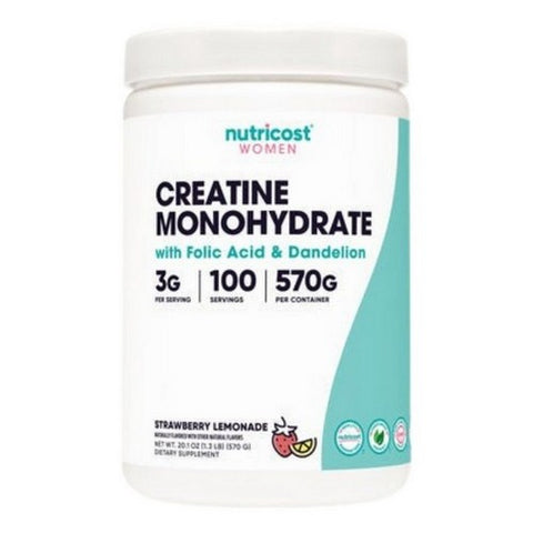 Nutricost, Creatine Monohydrate for Women Strawberry Lemonade, 100 Servings