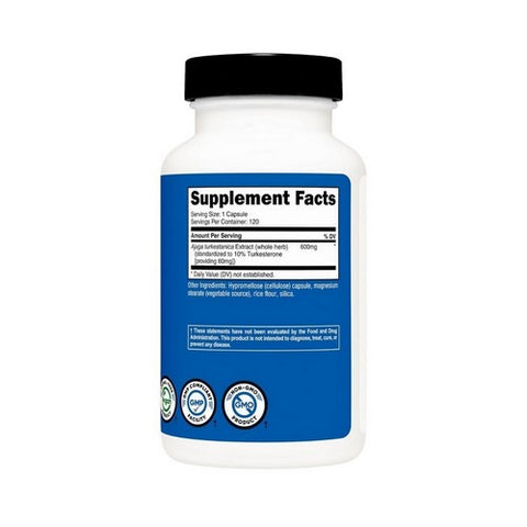 Nutricost, Performance Turkesterone, 600 Mg, 120 Caps
